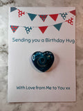 Birthday Hug Pocket Heart Card