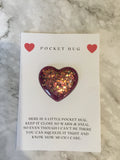 Glitter  Pocket Hugs - Pocket Hearts