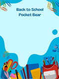 Back to School - Handmade Pocket Worry Bears - Pocket Bear Hug